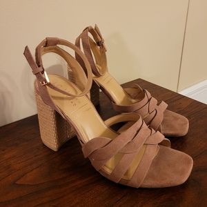 Lauren Conrad Blush Block Heels